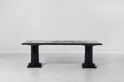 Lot 201 - A scagliola marble coffee table