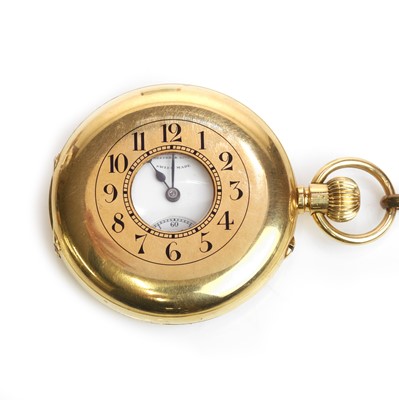 Lot 1293 - A half hunter pocket watch