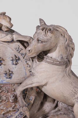 Lot 122 - A Coade stone Royal Coat of Arms