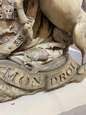 Lot 122 - A Coade stone Royal Coat of Arms