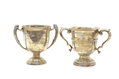 Lot 14 - Two silver trophy cups