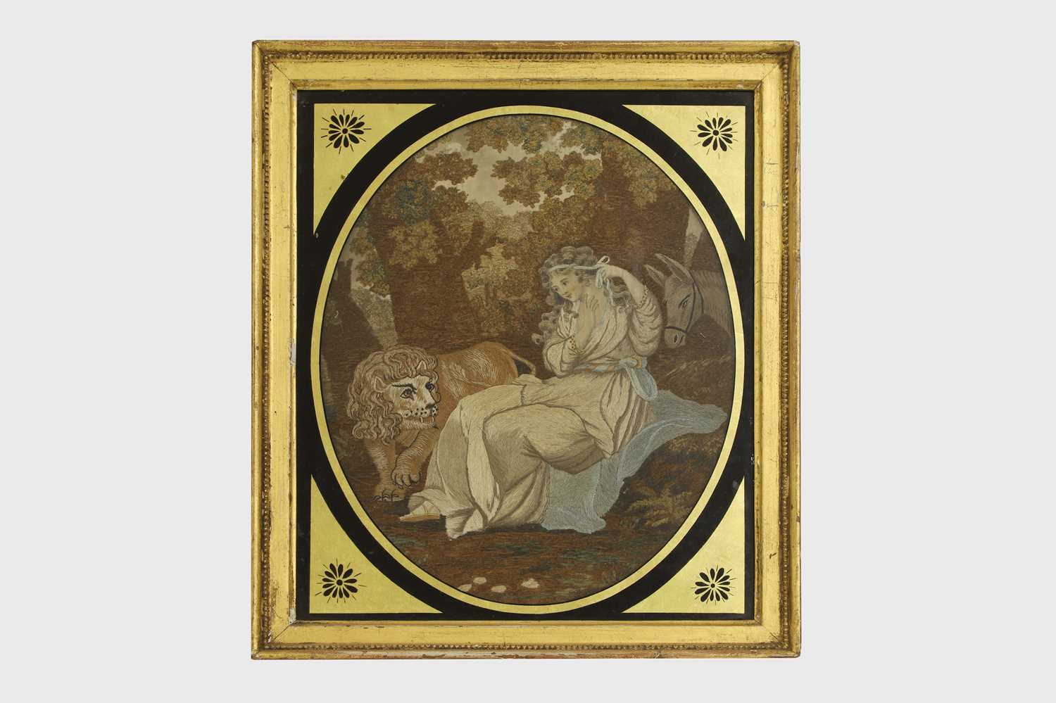 Lot 341 - A Regency silkwork picture