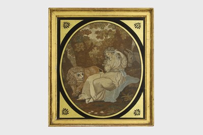 Lot 341 - A Regency silkwork picture