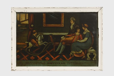 Lot 383 - Two Admiral Lord Nelson commemorative reverse glass prints