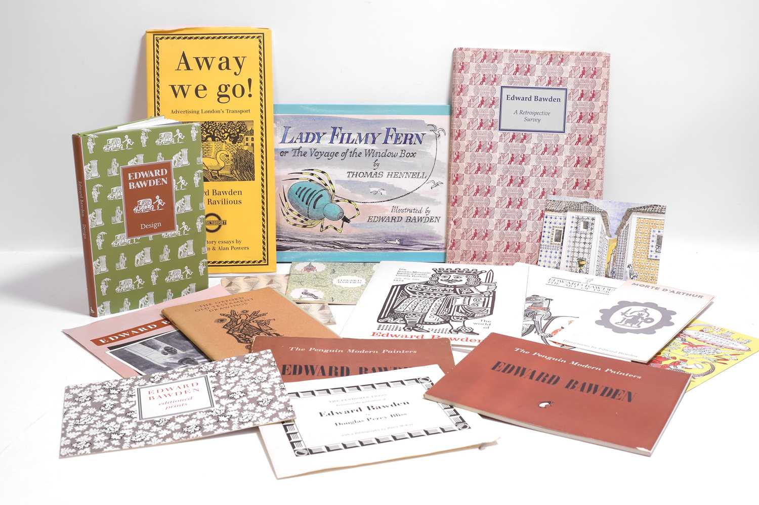 Lot 16 - A collection of books, catalogues and ephemera relating to Edward Bawden