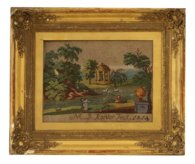Lot 337 - A beadwork picture