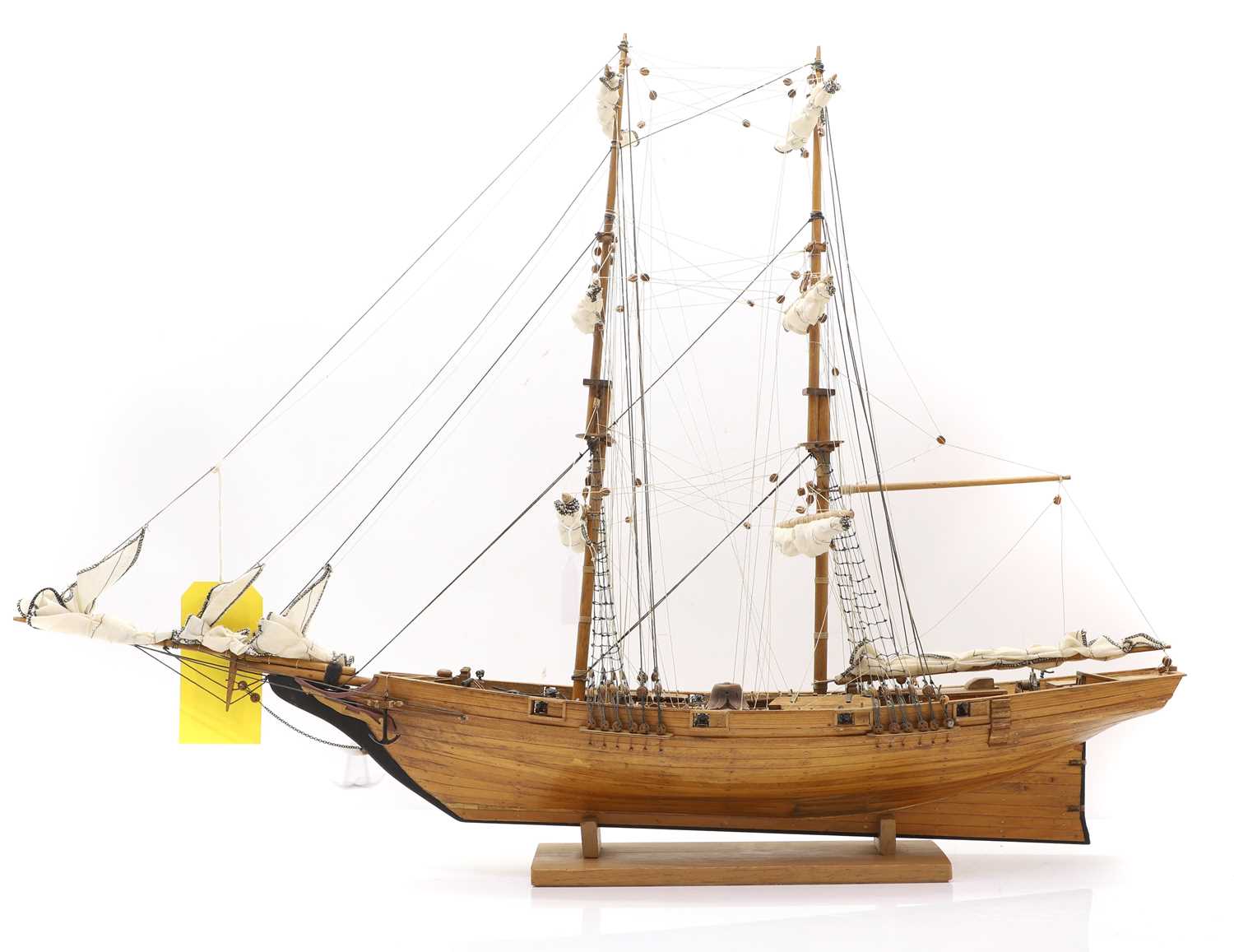 Lot 305 - A scratch built wooden galleon