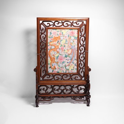 Lot 149 - A Chinese table screen