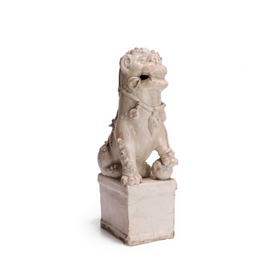 Lot 286 - A Chinese blanc de Chine figure of a Buddhist lion