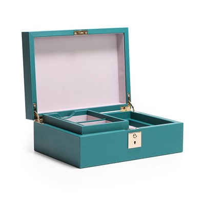 Lot 1475 - A Smythson 'Panama' jewellery box
