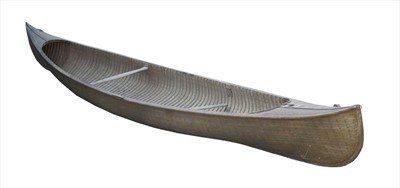 Lot 552 - A cedar strip canoe
