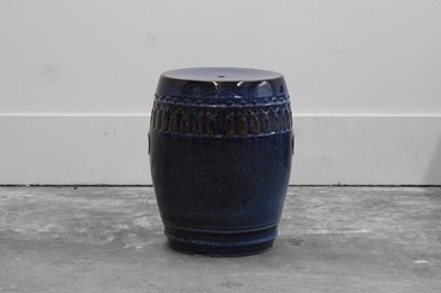 Lot 196 - A Studio Pottery garden seat