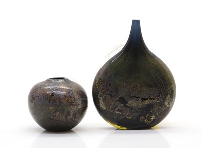Lot 202 - Two studio glass vases