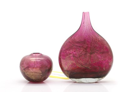 Lot 203 - Two studio glass vases