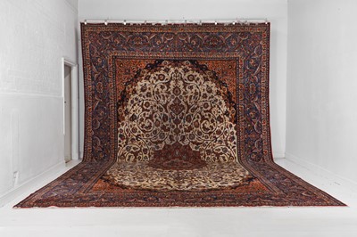 Lot 276 - A Persian wool carpet