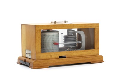 Lot 208 - A cased barograph
