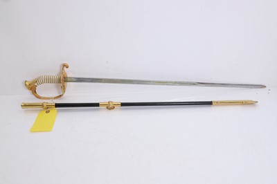 Lot 354 - A United States Navy Officer's ceremonial sword