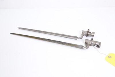 Lot 357 - Two socket bayonets