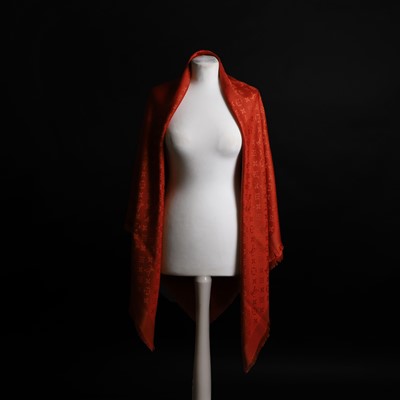Lot 1406 - A Louis Vuitton classic monogram shawl