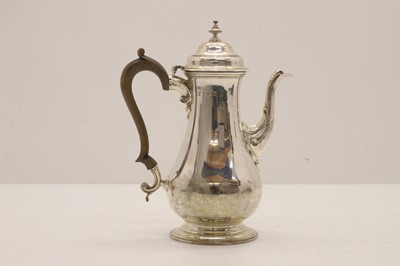 Lot 12 - A silver coffee pot