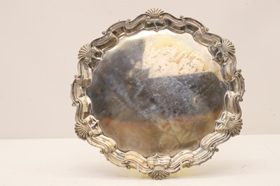 Lot 27 - A large silver salver