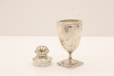 Lot 22 - A Scottish silver sugar castor
