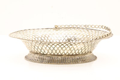 Lot 15 - A George III silver pierced basket