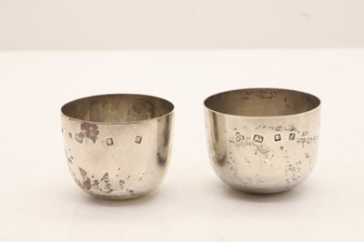 Lot 7 - Two silver tumbler cups