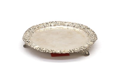 Lot 10 - A silver salver