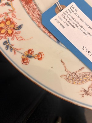 Lot 52 - A pair of Chinese Imari porcelain dishes