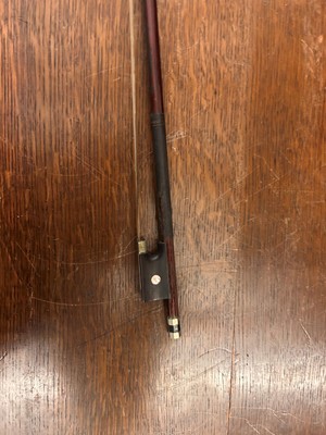 Lot 353 - A Continental cased violin and bow