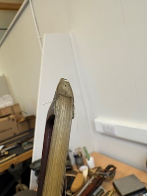 Lot 353 - A Continental cased violin and bow