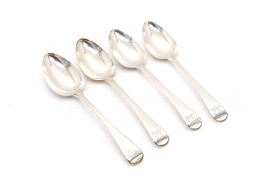 Lot 18 - A set of four tablespoons
