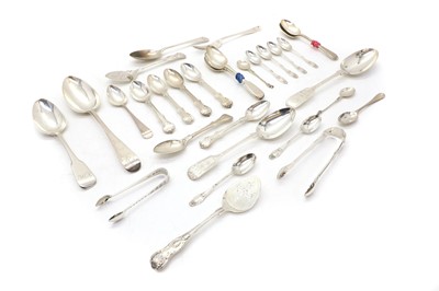 Lot 19 - A collection of silver flatware