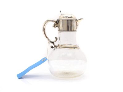 Lot 3 - A silver-mounted claret jug