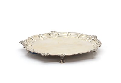 Lot 9 - A silver salver