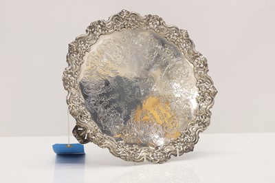 Lot 10 - A silver salver