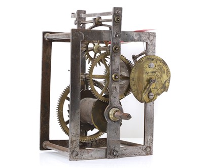 Lot 205 - A T. Corby birdcage clock movement