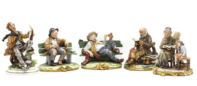 Lot 128 - Five Capodimonte figures