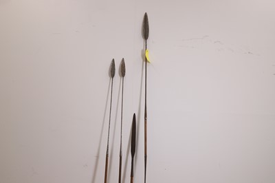 Lot 383 - A collection of North African spears