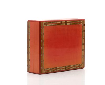 Lot 252 - A Elie Bleau 'Fruit' sycamoore cufflinks box