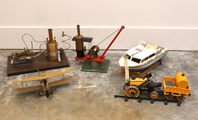 Lot 218 - A live steam model of a crane