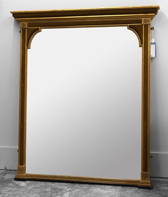 Lot 522 - A Victorian giltwood overmantel mirror