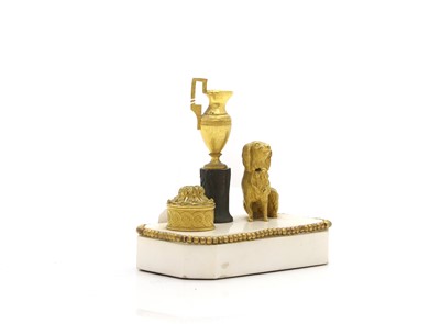Lot 332 - A French marble and ormolu desk stand