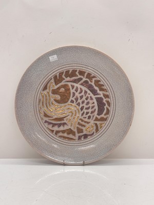 Lot 118 - An Elton pottery charger