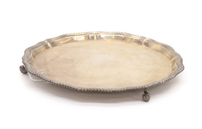 Lot 20 - A silver salver