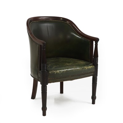 Lot 57 - A Regency mahogany library chair