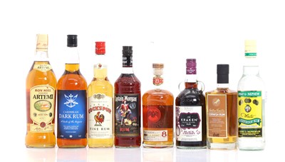 Lot 394 - A selection of rums