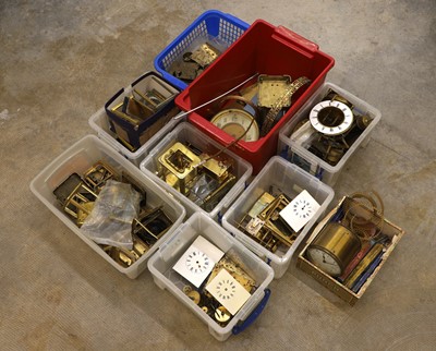 Lot 213 - A collection of clockmakers spares and accessories