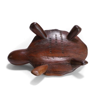 Lot 100 - A small Pitcairn Island wooden turtle